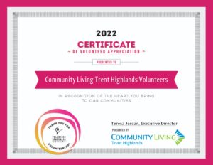 2022-certificate-thanking-community-living-trent-highlands-volunteers-for-their-contributions